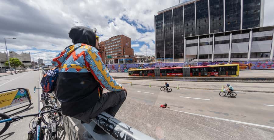 Biking in Full Color: Urban Art Bike Tour - Where The Tour Starts: Find The Big Red Wall in La Candelaria