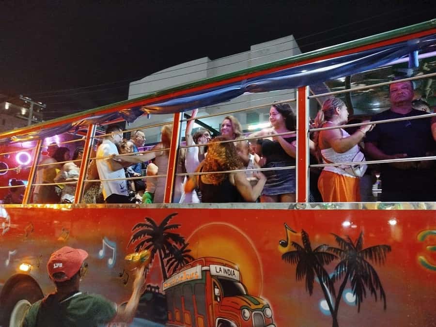 Cartagena: Party on a typical bus crossing the city - Getting your pickup right: meeting points and timing