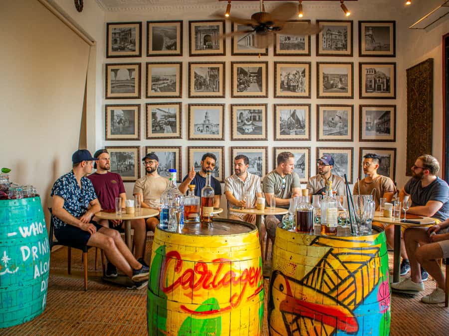 Cartagena: The Legendary Colombian Rum and Chocolate Tasting - El Arsenal: The Rum Box, your starting line in Cartagena