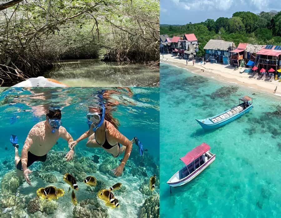 Cartagena: Visit 4 islands in a speedboat + plankton! - Getting to the Rosario Islands: Bus Time and a Long-Tail Boat Ride