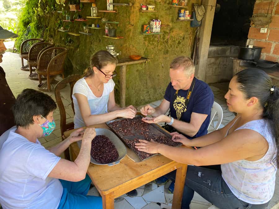 Chocolate tour near the Medellín - Entering the farm: meeting the people who grow the chocolate