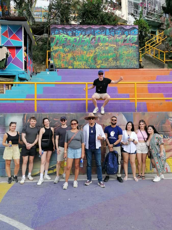 Comuna 13: Graffiti tour & Street Food/drink with telesferic - Lookout-bar finale: nearly all Medellin, plus local perspective