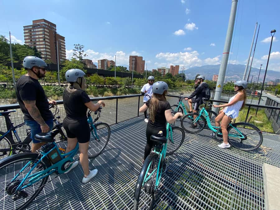 E-Bike City Tour Medellin with Local beer and Snacks - Meeting at San Joaquin Church, Then Getting Moving