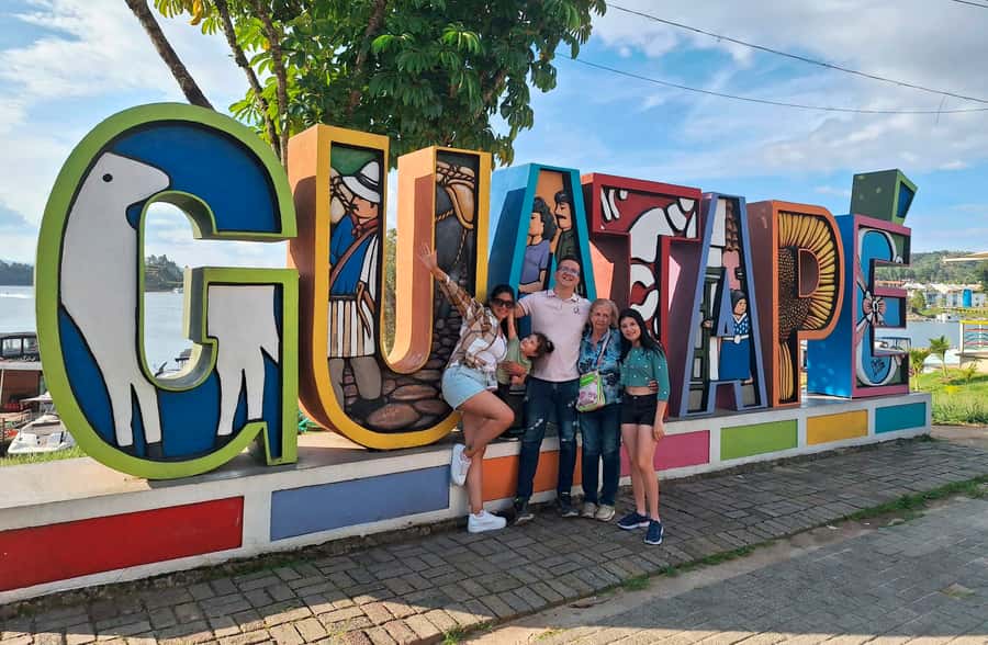From Medellin: Guatapé & Peñol Rock with Boat & farm animals - The upside-down house: the playful stop that keeps the day fun