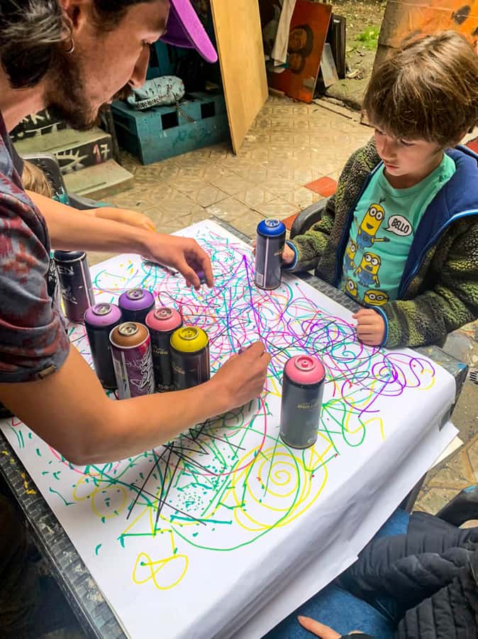 Fun Graffiti Workshop: The Art of Aerosol and Color - Making your graffiti name and throw-up (without needing “talent”)