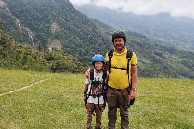 Fun RAFTING + Awesome PARAGLIDING over giant waterfalls from MEDELLIN - The optional mountain lunch stop, with a big view payoff