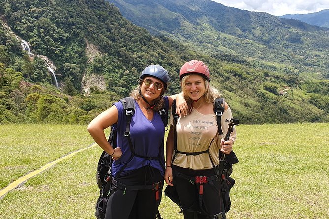 Fun RAFTING + Awesome PARAGLIDING over giant waterfalls from MEDELLIN - How the Timing Works, Pickup at 9:30 and Flying by 11:00