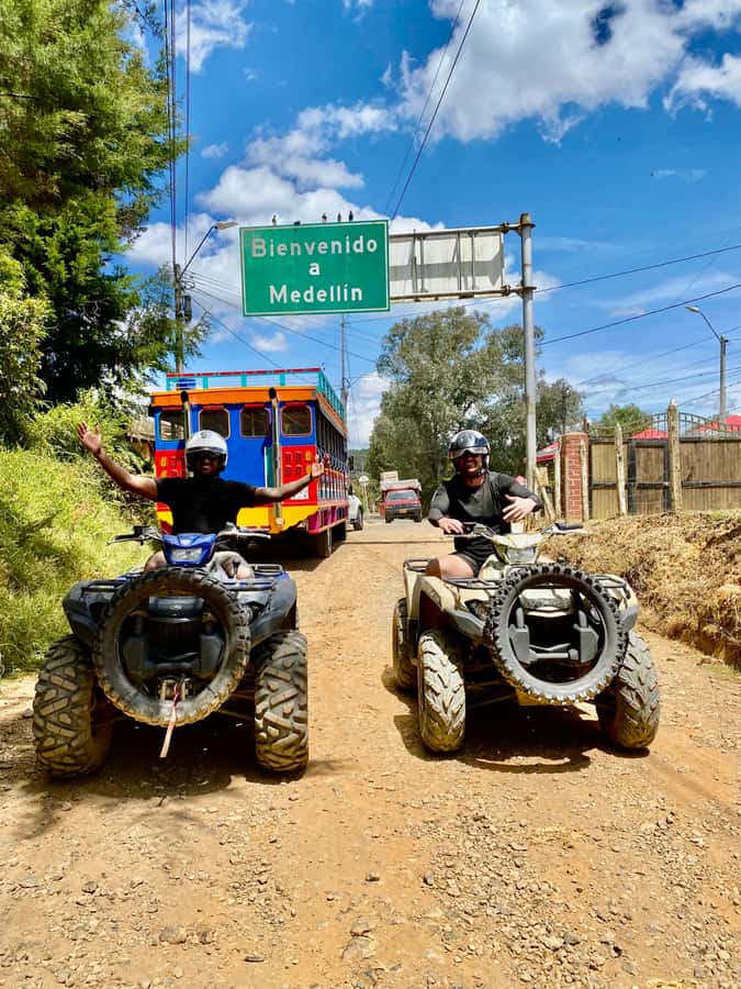 Medellin: ATV Tour 3 Mountains - Waterfall entrance and the swimming break you’ll remember