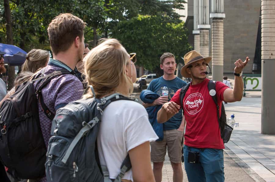 Medellin Historic Walking Tour - El Hueco street food walk, where local culture turns practical