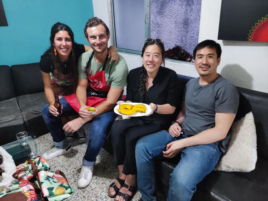Medellin: Learn to make Colombian empanadas from scratch - Sharing the Table, Enjoying Your Empanadas, and the Included Drink