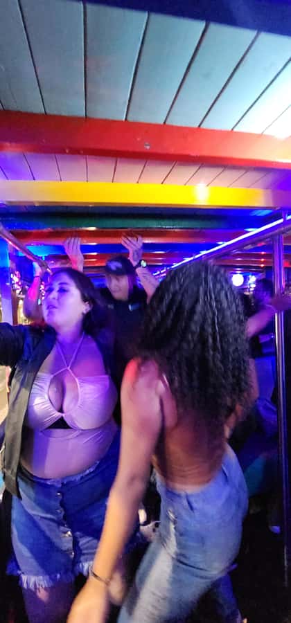 Medellin: Party Bus with DJ & Street Food Tastings - 4 Sur Bridge: the illuminated architecture stop for your camera roll
