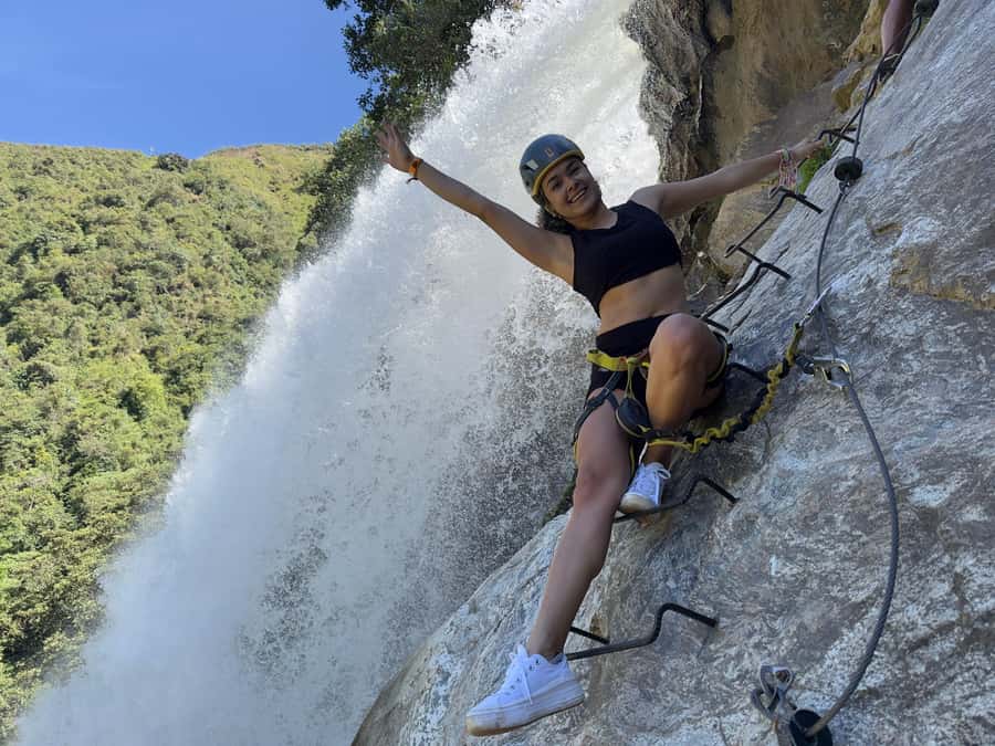 Natural Reserve: Highest Zipline, Climbing & Waterfalls - Via ferrata climbing on a 120-meter rock face