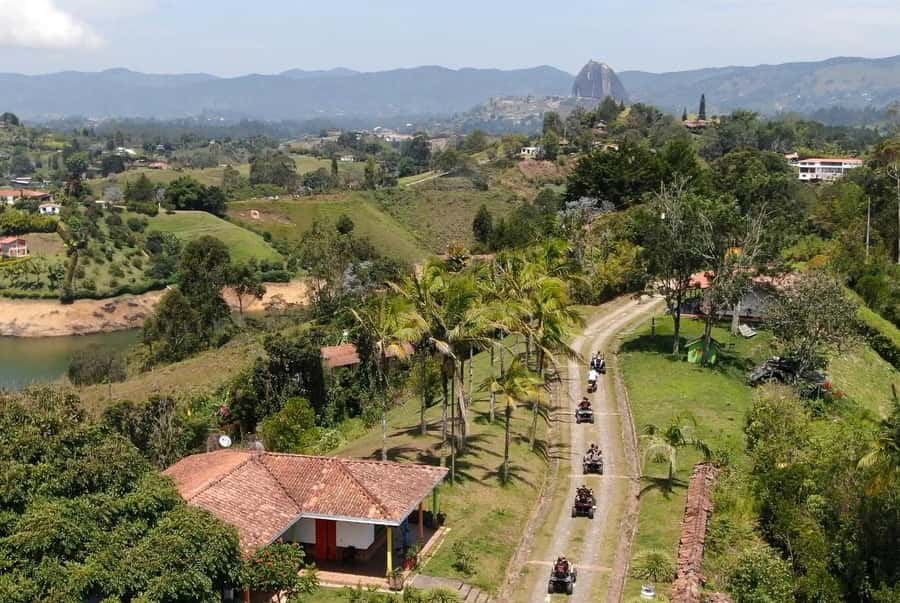 Pablo Escobar Mansion+Paintball+Boat+ATV (Private Guatape) - The Guatapé town walk and the zócalos you can’t unsee