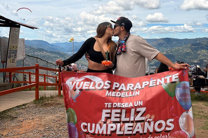 Paragliding in Medellin. - The Takeoff, the Glide, and the Landing Moment