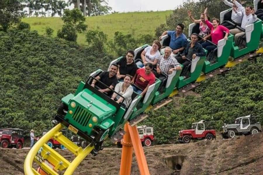 Parque del Café with Private Transportation and Tickets - Inside the park: rides that mix thrills with coffee-world storytelling
