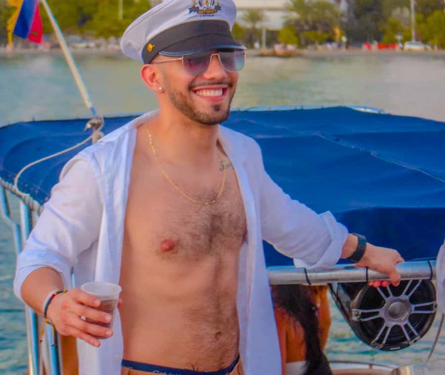 Party Boat in Cartagena Bay with NightClub Ticket - Sunset from the sea, with a Bocagrande reality check