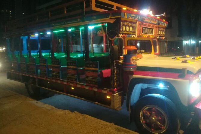 Party Bus Tour - Cartagena sign stop: the best 10 to 15 minutes of the night