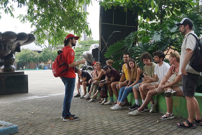 Post-conflict Shared Tour (Paul) and Violence Medellin - Plazuela San Ignacio and why education gets center stage