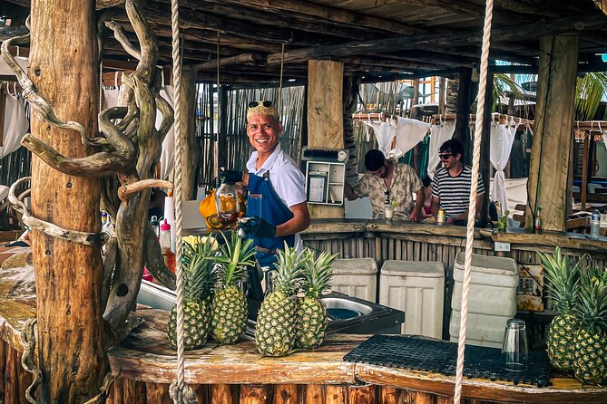 Rosario Islands Trip visiting Cholon, Playa Blanca and Snorkel - Isla Grande beach club time: comfort that turns into real rest