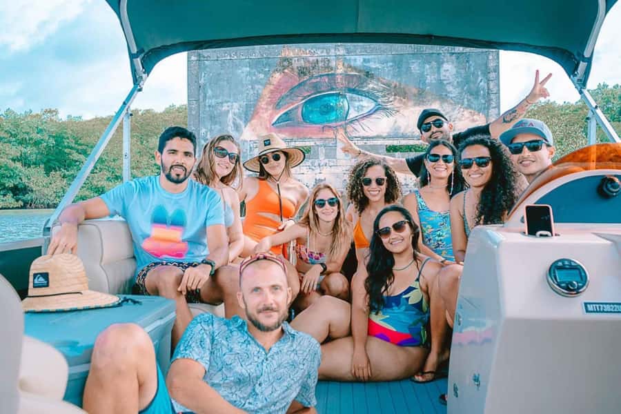 San Andres Island Tour In Shared Pontoon - The real price: $22 plus dock tax and day-of extras