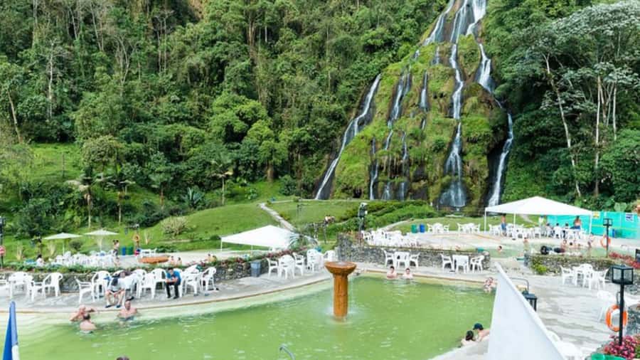 Tour Santa Rosa hot springs from Pereira, Armenia or Salento - Waterfalls and cascades: a nice break from pure pool time