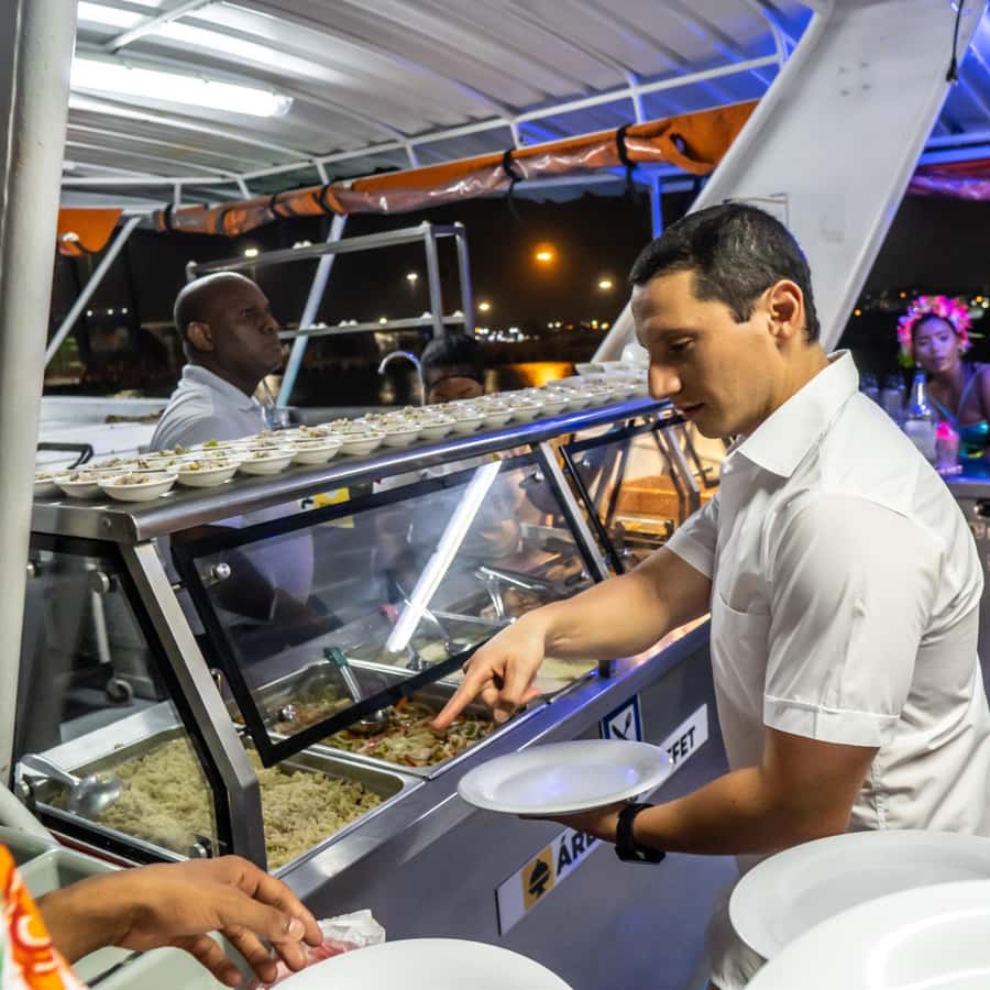 White Night Boat Party: Dinner Buffet, Dancing and Open Bar - Sailing under the stars: Bay of Cartagena sightseeing without boredom